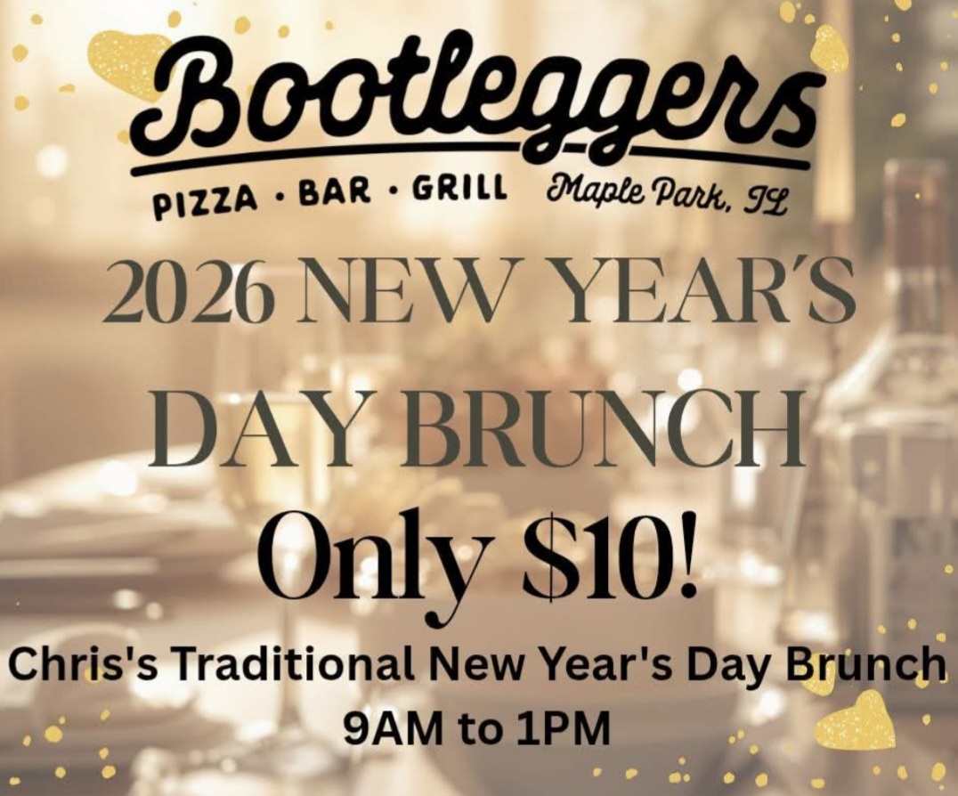 New Year’s Day Brunch at Bootlegger’s Bar & Grill Maple Park IL – family brunch 2026